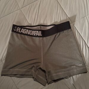 Flag Nor Fail Gray Booty shorts
